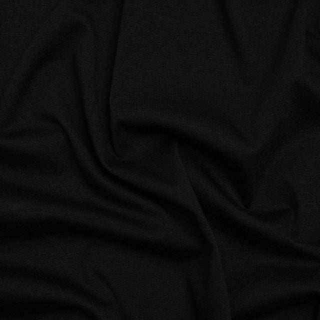 Polyester Jersey - Black - Deadstock