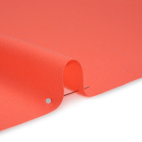 Stretch Polyester Crepe by Alex Perry - Neon Coral Pink - Designer Deadstock
