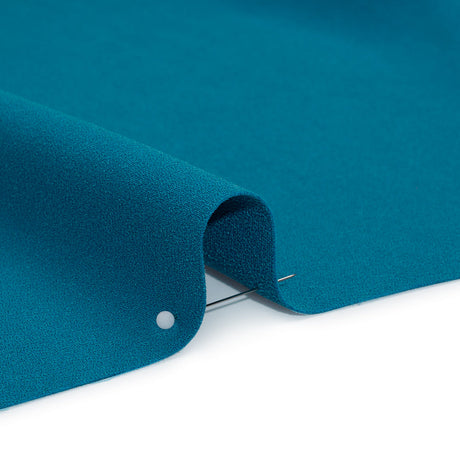 Stretch Polyester Crepe by Alex Perry - Teal - Designer Deadstock