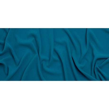 Stretch Polyester Crepe by Alex Perry - Teal - Designer Deadstock