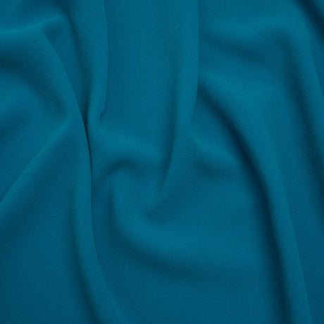Stretch Polyester Crepe by Alex Perry - Teal - Designer Deadstock