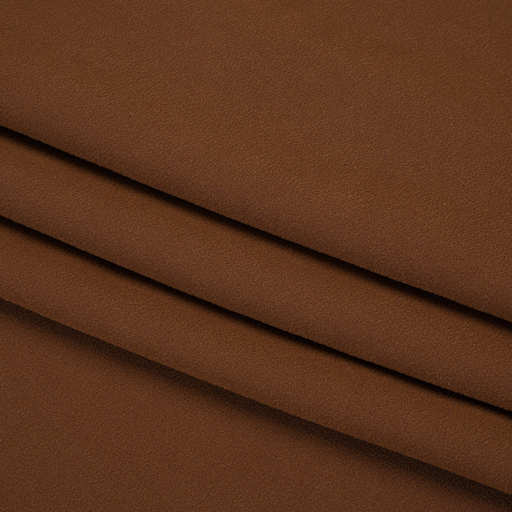 Stretch Polyester Crepe by Alex Perry - Cinnamon Brown - Designer Deadstock