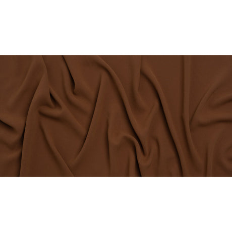 Stretch Polyester Crepe by Alex Perry - Cinnamon Brown - Designer Deadstock