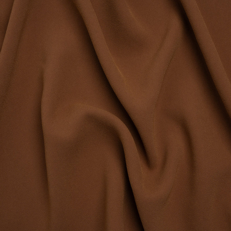 Stretch Polyester Crepe by Alex Perry - Cinnamon Brown - Designer Deadstock