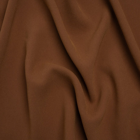 Stretch Polyester Crepe by Alex Perry - Cinnamon Brown - Designer Deadstock