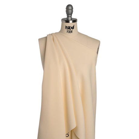 Stretch Polyester Crepe by Alex Perry - Cream - Designer Deadstock