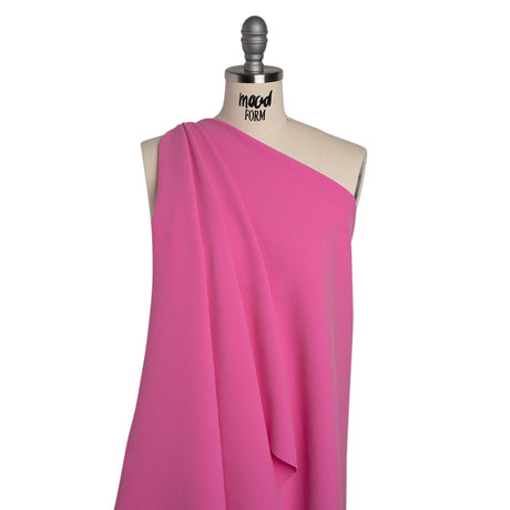 Stretch Polyester Crepe by Alex Perry - Bubblegum Pink - Designer Deadstock