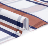 Cotton Shirting - Red, White and Navy Plaid - Designer Deadstock