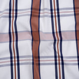 Cotton Shirting - Red, White and Navy Plaid - Designer Deadstock