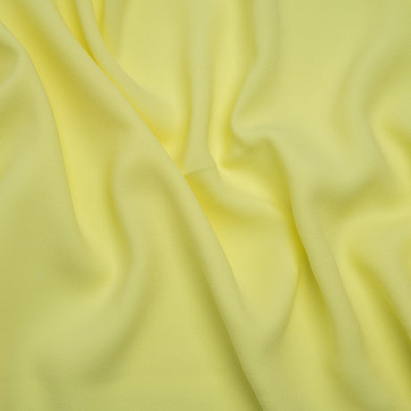 Stretch Polyester Crepe by Alex Perry - Lemon Yellow - Designer Deadstock