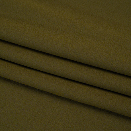 Stretch Polyester Crepe by Alex Perry - Khaki Green - Designer Deadstock