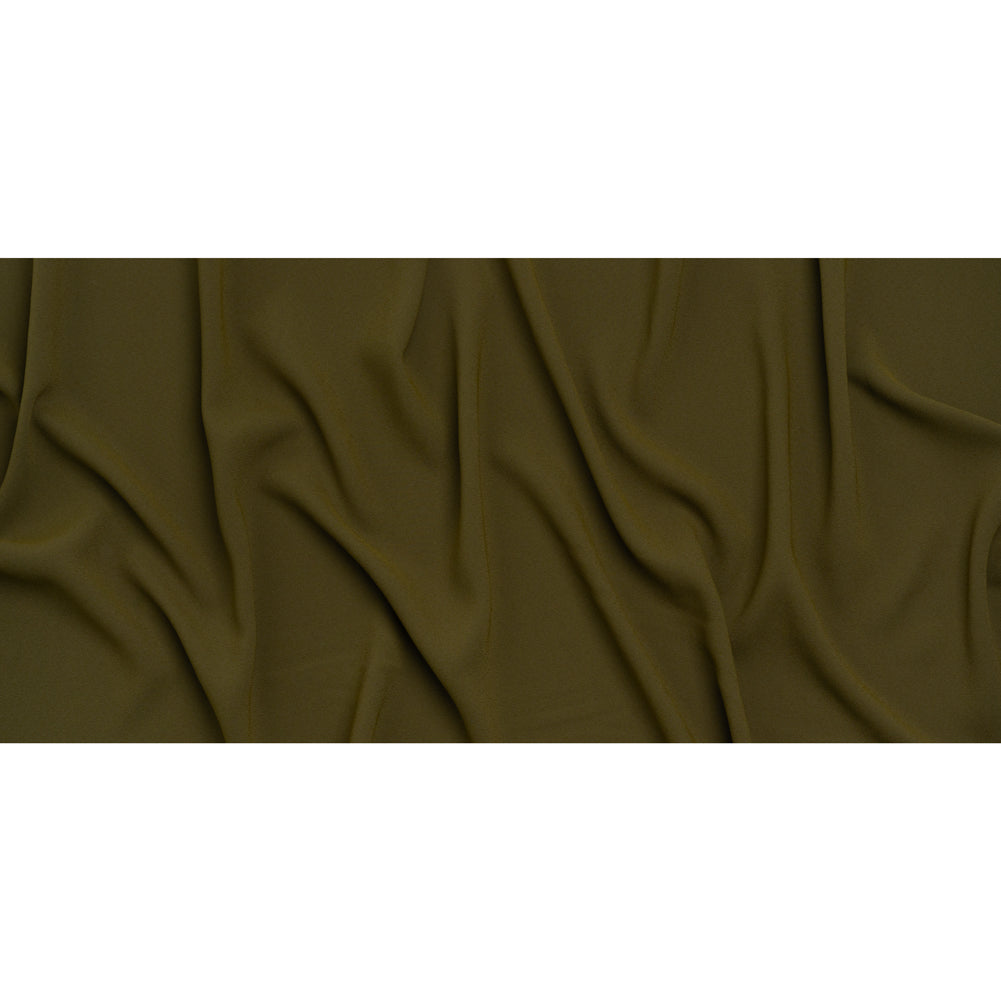 Stretch Polyester Crepe by Alex Perry - Khaki Green - Designer Deadstock
