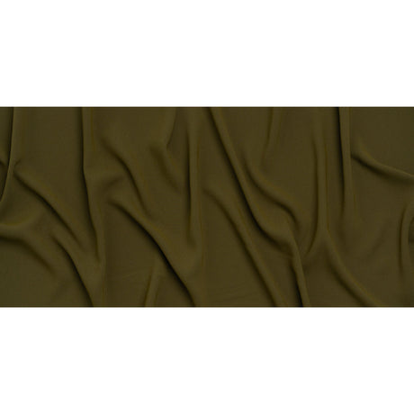 Stretch Polyester Crepe by Alex Perry - Khaki Green - Designer Deadstock