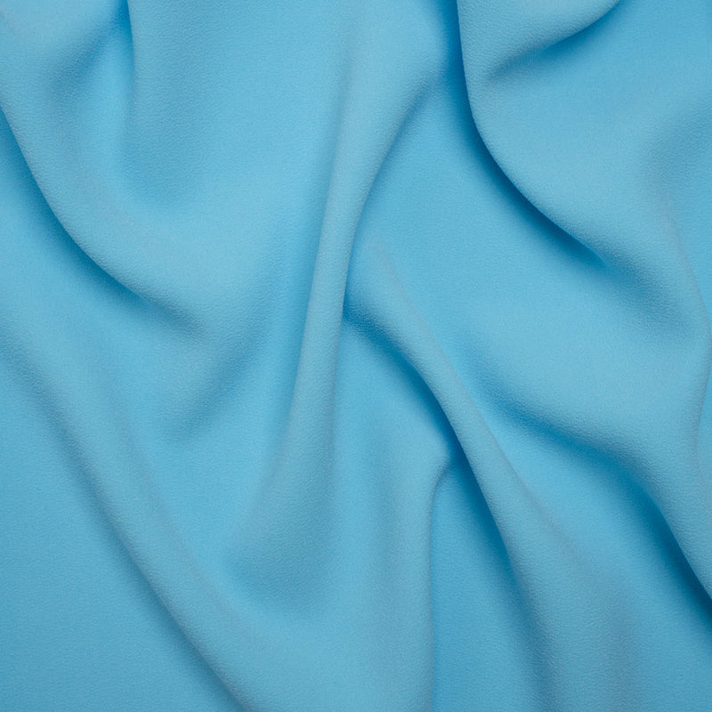 Stretch Polyester Crepe by Alex Perry - Sky Blue - Designer Deadstock