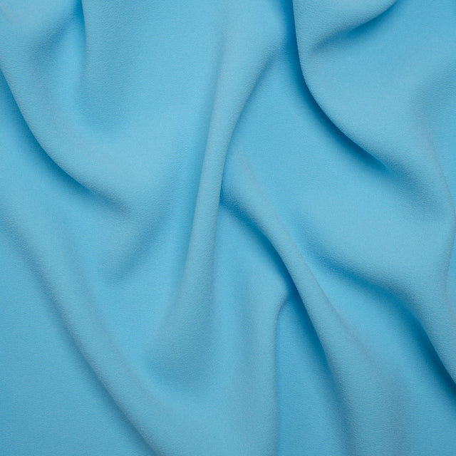 Stretch Polyester Crepe by Alex Perry - Sky Blue - Designer Deadstock