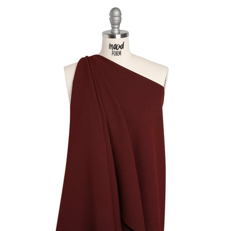Stretch Polyester Crepe by Alex Perry - Bordeaux - Designer Deadstock