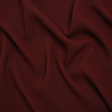 Stretch Polyester Crepe by Alex Perry - Bordeaux - Designer Deadstock