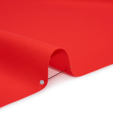 Stretch Polyester Crepe by Alex Perry - Strawberry Red - Designer Deadstock