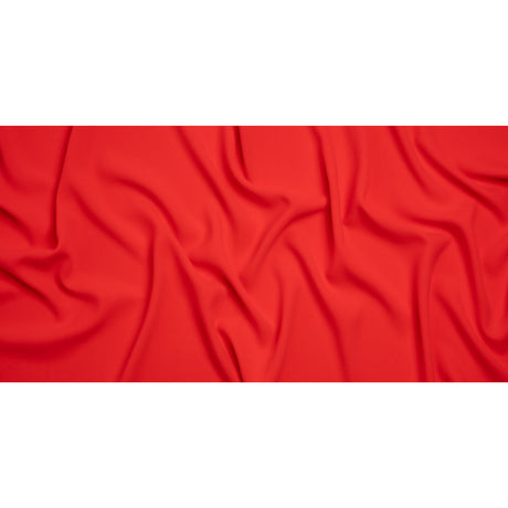 Stretch Polyester Crepe by Alex Perry - Strawberry Red - Designer Deadstock