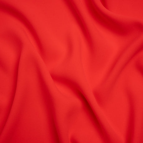 Stretch Polyester Crepe by Alex Perry - Strawberry Red - Designer Deadstock
