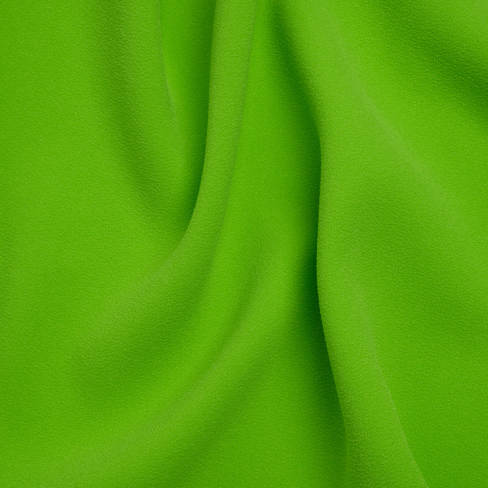 Stretch Polyester Crepe by Alex Perry - Apple Green - Designer Deadstock