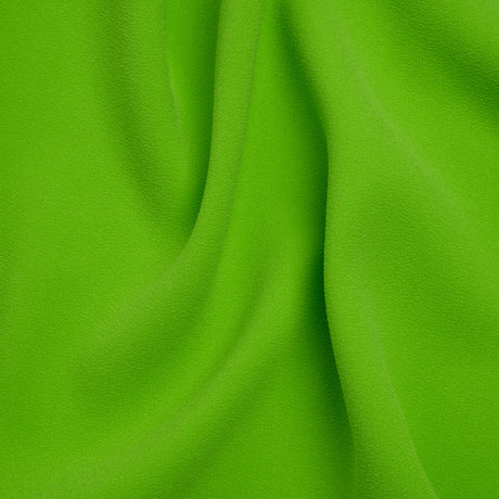 Stretch Polyester Crepe by Alex Perry - Apple Green - Designer Deadstock