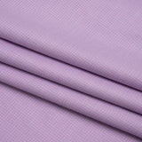 Cotton Twill Shirting - Lavender and White Little Checks - Deadstock