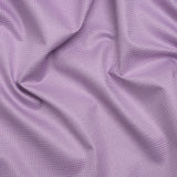 Cotton Twill Shirting - Lavender and White Little Checks - Deadstock