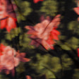 Polyester Crepe-Back Satin - Red, Pink and Green Blurred Florals - Mood Exclusive Blurring Blossoms Print