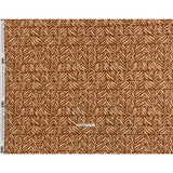 Linen and Rayon Woven - Brown and Beige Animal Stripe Blocks - Mood Exclusive Natural Notions Print