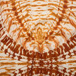 Peached Polyester Twill Panel - Burnt Orange and Cream Tie Dye Ovals - Mood Exclusive Golden Hour Groove Print