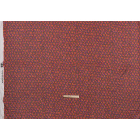 Viscose and Polyester Crepe Organza - Brown, Orange and Purple Overlapping Polka Dots - Mood Exclusive Confetti Kaleidoscope Print