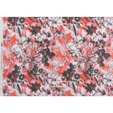 Viscose and Polyester Crepe Organza - Scarlet Red and Black Dreamy Florals - Mood Exclusive Dream Weaver Print
