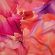 Viscose Crepe - Pink, Coral and Purple Watercolor Flowers - Mood Exclusive Orchid Around Print