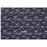 Viscose Crepe - Blue, Purple and Cream Floral Blocks - Mood Exclusive Pixel Petals Print