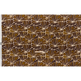 Viscose Crepe - Brown, Tan and Cream Floral Blocks - Mood Exclusive Pixel Petals Print