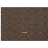 Cotton Crepe - Dark Orange, Blue and Brown Paisley - Mood Exclusive Filigree Flow Print