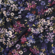 Cotton Crepe - Navy, Magenta and Indigo Little Watercolor Flowers - Mood Exclusive Sonnet for Summer Print