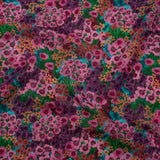 Cotton Crepe - Pink, Purple and Green Popping Flowers - Mood Exclusive Poppy Parade Print