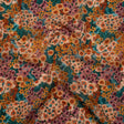 Cotton Crepe - Orange, Rose and Teal Popping Flowers - Mood Exclusive Poppy Parade Print