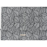 Cotton Crepe - Black and White Embroidered Net Leaves - Mood Exclusive Terrestrial Tesserae Print