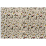 Cotton Crepe - Beige and Green Fruiting Branches and Flowers - Mood Exclusive Orchard's Edges Print