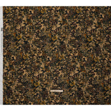 Cotton Crepe - Dark Green, Pale Golden Yellow and Red Brown Floral - Mood Exclusive Golden Grove Print