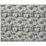 Cotton Crepe - Black, White and Gray Beach Scenes Patchwork - Mood Exclusive Seaside Snapshots Print