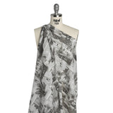 Cotton Crepe - Black, White and Gray Beach Scenes Patchwork - Mood Exclusive Seaside Snapshots Print