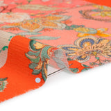 Slubbed Gauzy Cotton Woven - Orange, Pink and Yellow Paisley and Floral Patchwork - Mood Exclusive Petal Patchwork Print