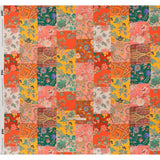Slubbed Gauzy Cotton Woven - Orange, Pink and Yellow Paisley and Floral Patchwork - Mood Exclusive Petal Patchwork Print