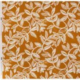 Slubbed Gauzy Cotton Woven - Orange Ochre and Cream Vines - Mood Exclusive Sandswept Tangle Print