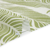 Slubbed Gauzy Cotton Woven - Green and White Leaves - Mood Exclusive Spring Sonnet Print