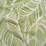 Slubbed Gauzy Cotton Woven - Green and White Leaves - Mood Exclusive Spring Sonnet Print
